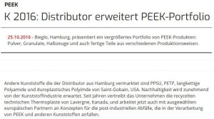 Plastverarbeiter reports about BIEGLO in 2016"