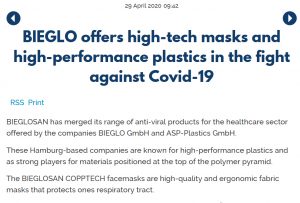 EPPM Press release 2020 Covid19 Masks"