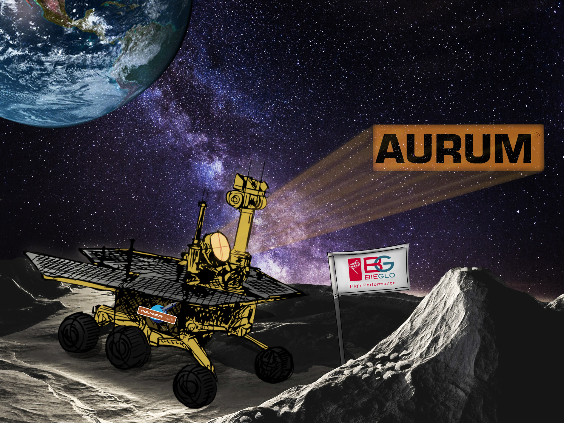 AURUM thermoplastic polyimide space project