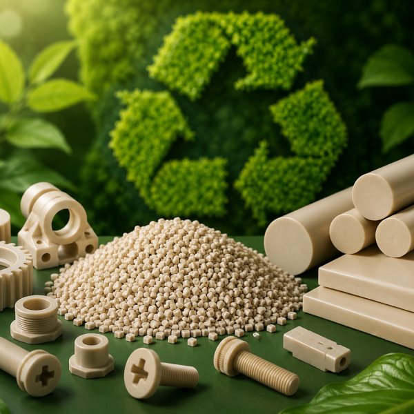 Recycled PEEK offers a low-carbon and cost-effective alternative to virgin material!
