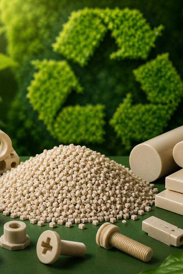 Recycled PEEK offers a low-carbon and cost-effective alternative to virgin material!