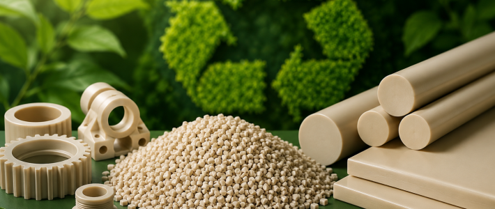 Recycled PEEK offers a low-carbon and cost-effective alternative to virgin material!